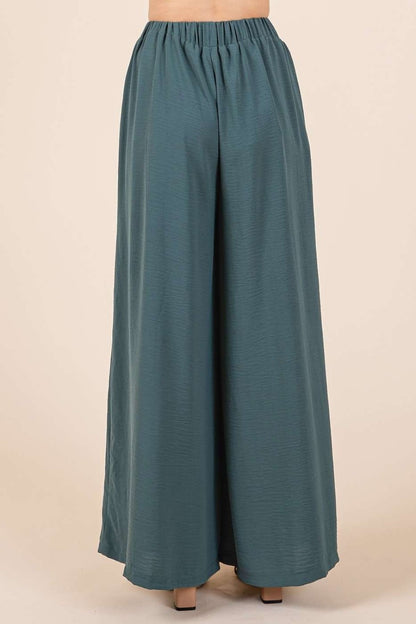 Mittoshop Pleated Wide Leg Pants - Thirty-One Boutique, LLC