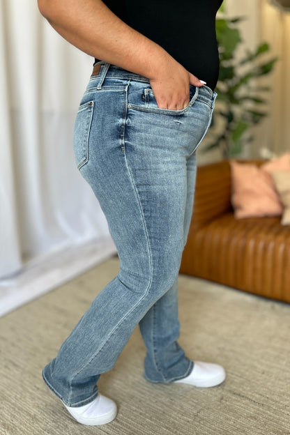 Judy Blue Full Size Medium Rise Bootcut Jeans - Thirty-One Boutique, LLC