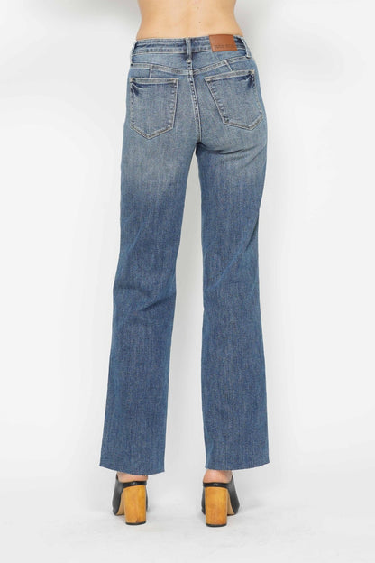 Judy Blue Full Size Tummy Control Straight Jeans - Thirty-One Boutique, LLC