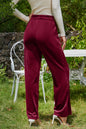 Velvet Wide Leg Pants with Pockets - Thirty-One Boutique, LLC