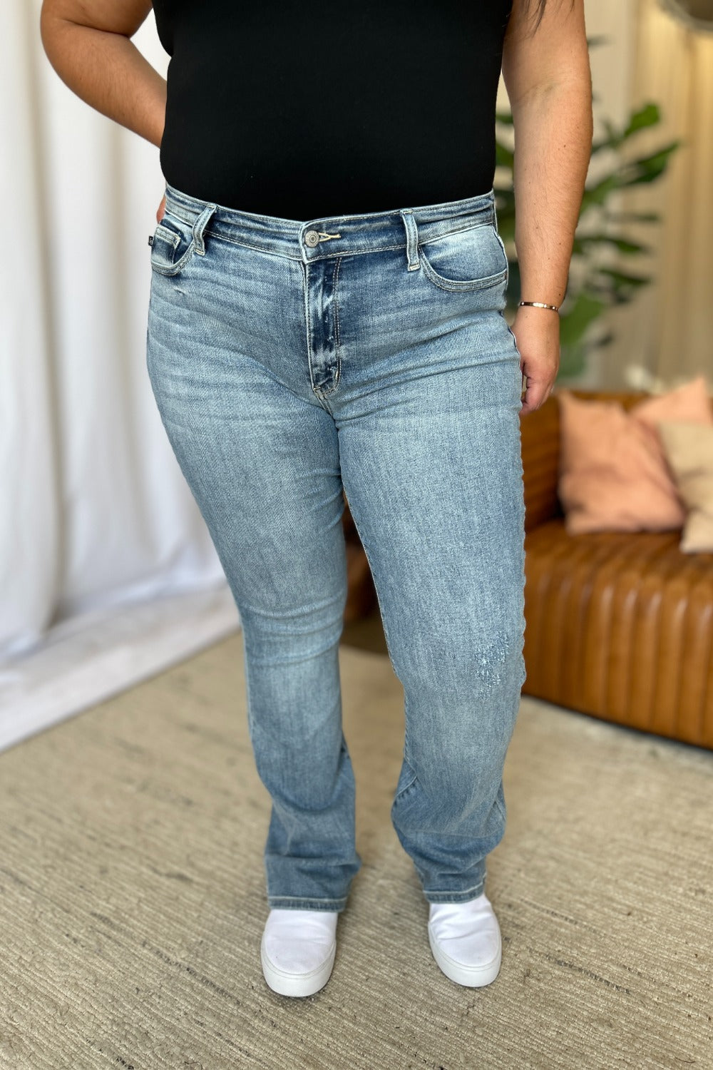 Judy Blue Full Size Medium Rise Bootcut Jeans - Thirty-One Boutique, LLC